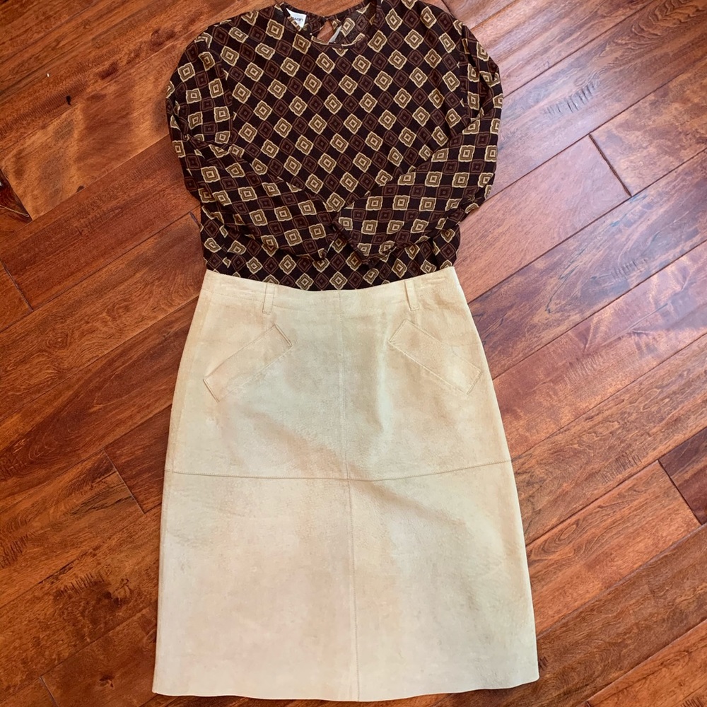 🍁 2/30 Vintage Suede Skirt 🍁